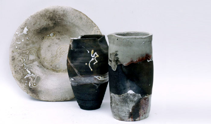 Raku Plates and Vases