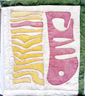 Candy “Sculptures” on a  Flat Quilt